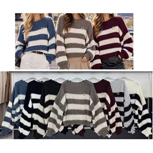 Sweter damski okrągły
