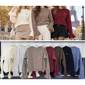 Sweter damski okrągły