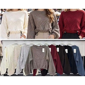 Sweter damski okrągły