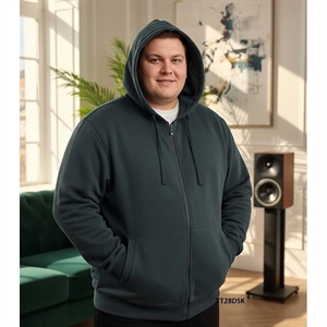 Bluza męska rozpinana na zamek z kapturem 3XL-6XL