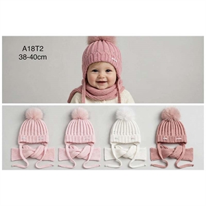 Komplet Czapka + Szalik 38-40