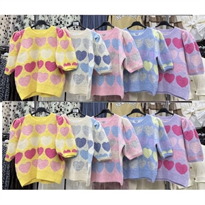 Sweter damski z krótkim rękawem - Produkt Włoski