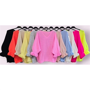 Sweter damski z krótkim rękawem - Produkt Włoski