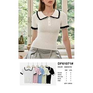 Sweter damski z krótkim rękawem (S/M-L/XL)