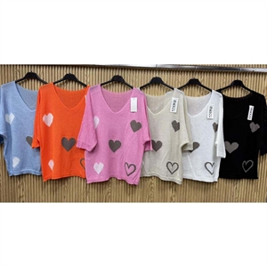 Sweter damski z krótkim rękawem - Produkt Włoski