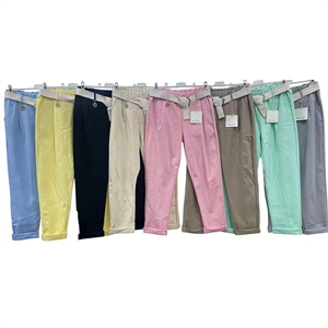 Spodnie damskie z paskiem produkt Włoski