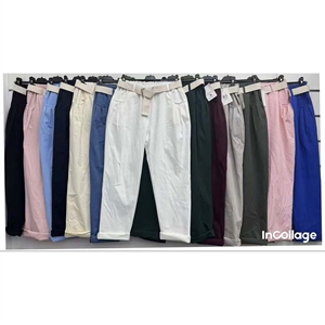 Spodnie damskie z paskiem Punto produkt Włoski