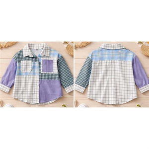 Koszula dziewczęca z długim rękawem  4-14 lat