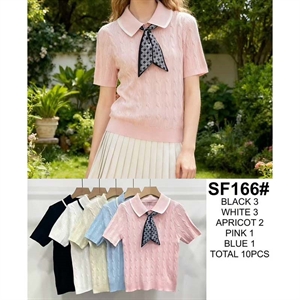 Sweter damski z krótkim rękawem