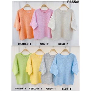 Sweter damski z krótkim rękawem