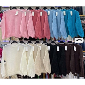 Sweter damski okrągły - Produkt Włoski