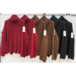 Sweter damski z golfem - Produkt Włoski