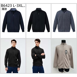 Bluza męska rozpinana na zamek bez kaptura  L-3XL