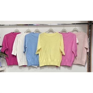 Sweter damski z krótkim rękawem