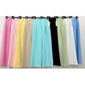 Spodnie szerokie nogawki damskie produkt Włoski