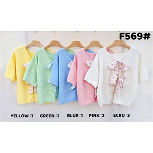 Sweter damski z krótkim rękawem