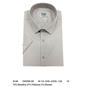 Koszula męska elegancka na krótkim rękawem krój slim fit produkt Turecki M-2XL