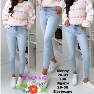Jeansy skinny Big Size  29-38