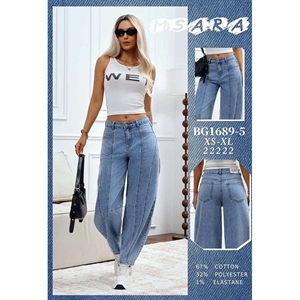 Jeansy szerokie nogawki M'sara  XS-XL