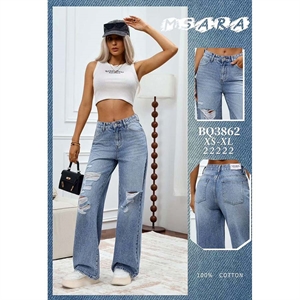 Jeansy szerokie nogawki M'sara  XS-XL
