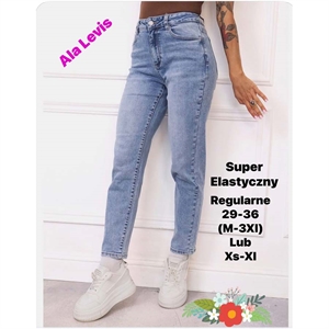 Jeansy damskie  29-36(M-3XL) lub XS-XL