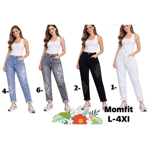 Jeansy mom fit  L-4XL
