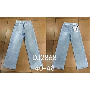 Jeansy szerokie nogawki  40-48
