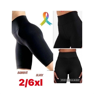Legginsy bambusowe krótkie damskie Big Size  2XL-6XL