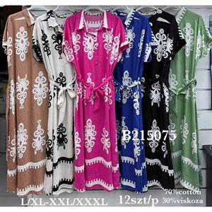 Sukienka koszulowa damska  L/XL-2XL/3XL