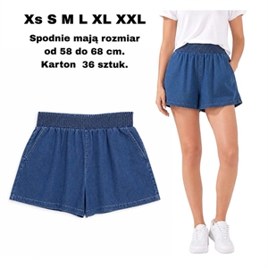 Szorty jeansowe damskie  XS-2XL(58-68cm)