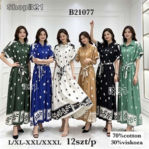 Sukienka koszulowa damska  L/XL-2XL/3XL