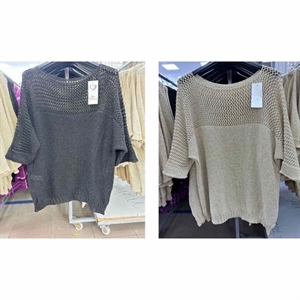 Sweter damski z krótkim rękawem