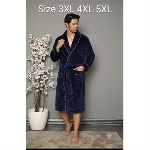 Szlafrok męski gruby polar  3XL-5XL
