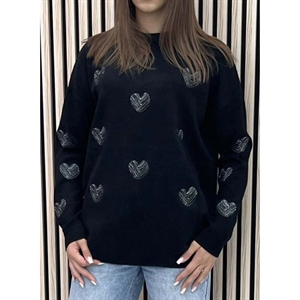 Sweter damski okrągły