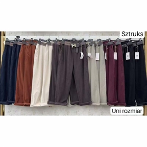 Spodnie sztruksowe damskie produkt Włoski