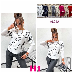 Sweter damski okrągły  L/XL-2XL/3XL
