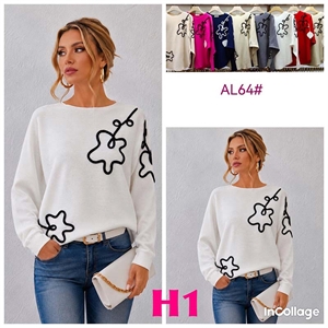 Sweter damski okrągły  L/XL-2XL/3XL