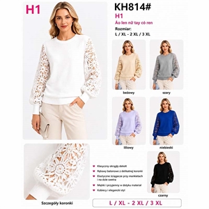 Sweter damski okrągły  L/XL-2XL/3XL