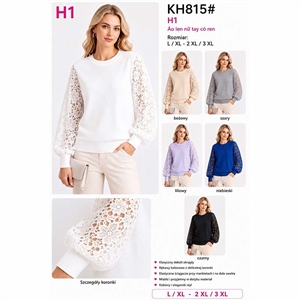 Sweter damski okrągły  L/XL-2XL/3XL