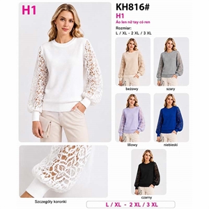 Sweter damski okrągły  L/XL-2XL/3XL