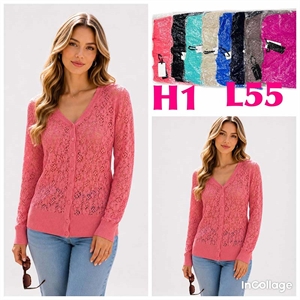 Sweter damski zapinany na guziki  M/L-XL/2XL