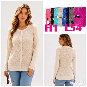 Sweter damski zapinany na guziki  M/L-XL/2XL