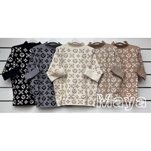 Sweter damski z krótkim rękawem