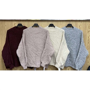 Sweter damski okrągły