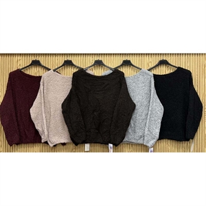 Sweter damski okrągły