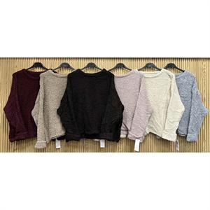 Sweter damski okrągły
