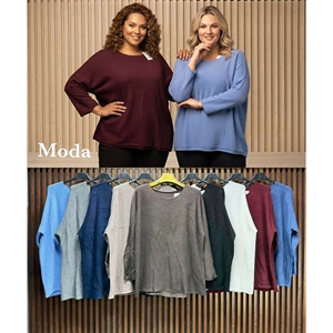 Sweter damski okrągły