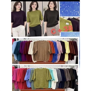 Sweter damski z krótkim rękawem