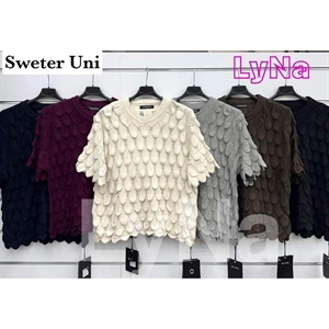 Sweter damski z krótkim rękawem