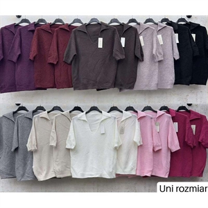 Sweter damski z krótkim rękawem